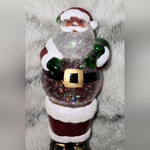 Stained Glass Santa Night Light